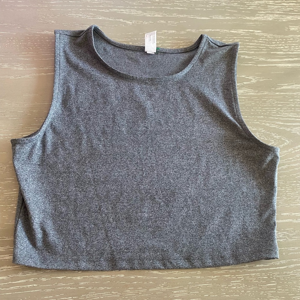 Yogalicious Charcoal Crop Tank